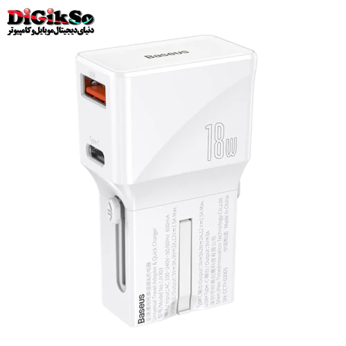 شارژر موبایل دیواری باسئوس مدل Baseus CCTY-02