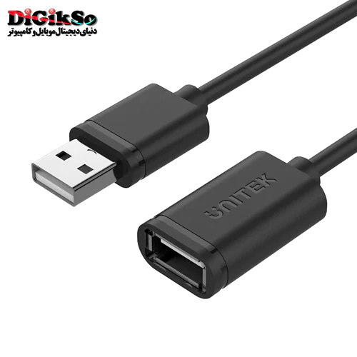 کابل افزایش طول USB 2.0 یونیتک مدل Y-C450GBK به طول 2 متر