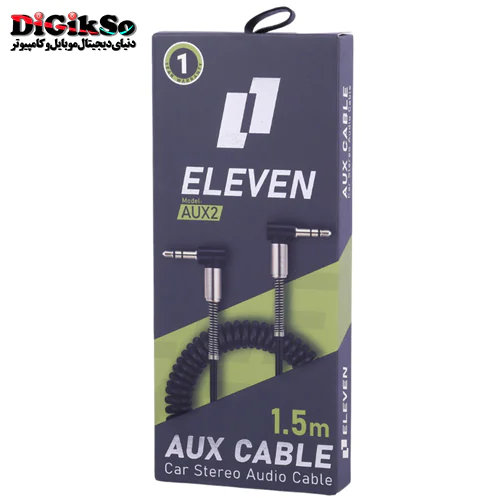 کابل AUX فنری ایلون مدل AUX2 به طول 1.5 متر