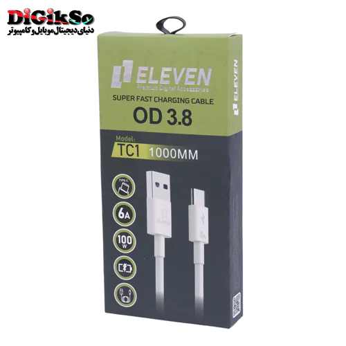کابل فست شارژ USB به Type-C (تایپ سی) ایلون مدل TC1