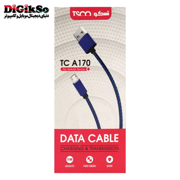 کابل شارژ micro USB به USB تسکو مدل TC A170 به طول 1 متر