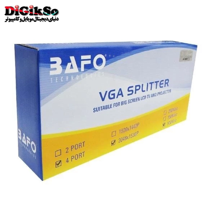 اسپلیتر 1 به 4 پورت VGA بافو مدل BF-H234