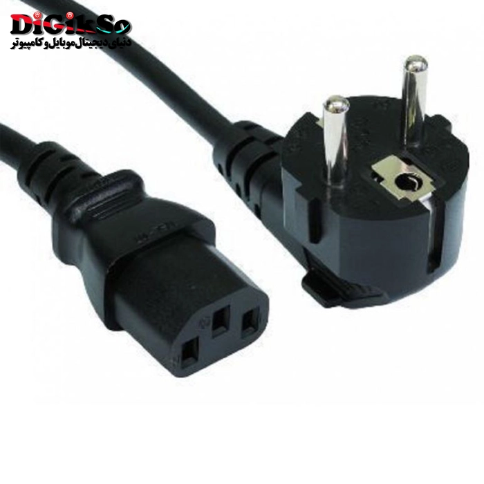 کابل برق پاور کیس 3 پین بافو مدل EU-C13 به طول 1.5 متر