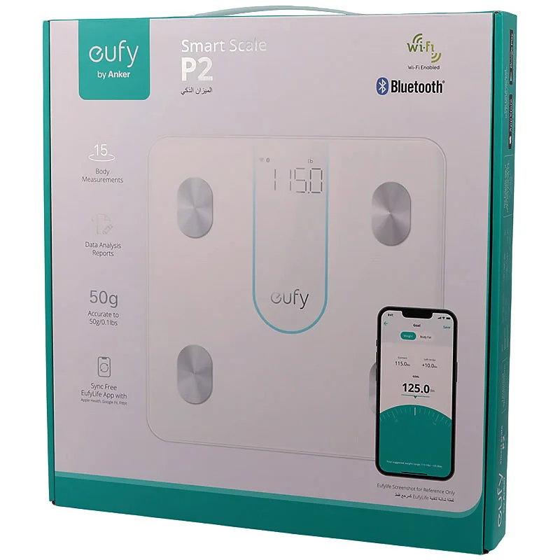 ترازو دیجیتال هوشمند انکر مدل Anker Eufy Smart Scale P2 T9148K21