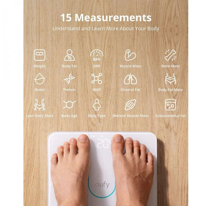ترازو دیجیتال هوشمند انکر مدل Anker Eufy Smart Scale P2 T9148K21
