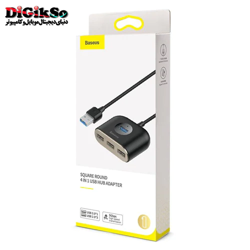 هاب 4 پورت USB باسئوس مدل CAHUB-AY01