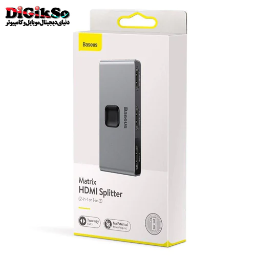 اسپلیتر دو پورت HDMI باسئوس مدل CAHUB-BC0G