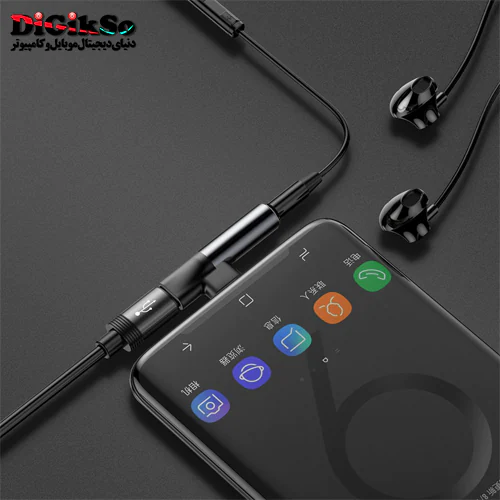 مبدل Type-C به AUX و Typce-C باسئوس مدل CATL41-S1