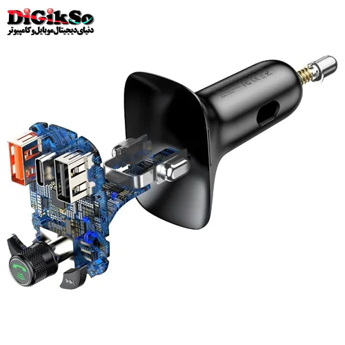 شارژر فندکی و پخش کننده بلوتوث باسئوس مدل CCTM-B01