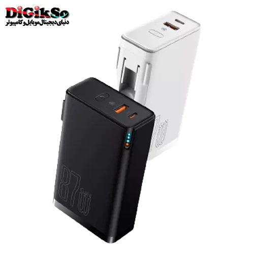 پاور بانک 10000 و شارژر دیواری باسئوس مدل PPHD010001