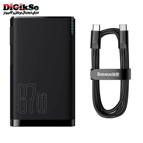پاور بانک 10000 و شارژر دیواری باسئوس مدل PPHD010001