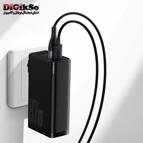 پاور بانک 10000 و شارژر دیواری باسئوس مدل PPHD010001