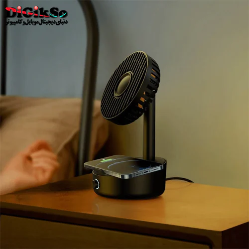 پنکه رومیزی و شارژر وایرلس باسئوس مدل WXYZ-B01