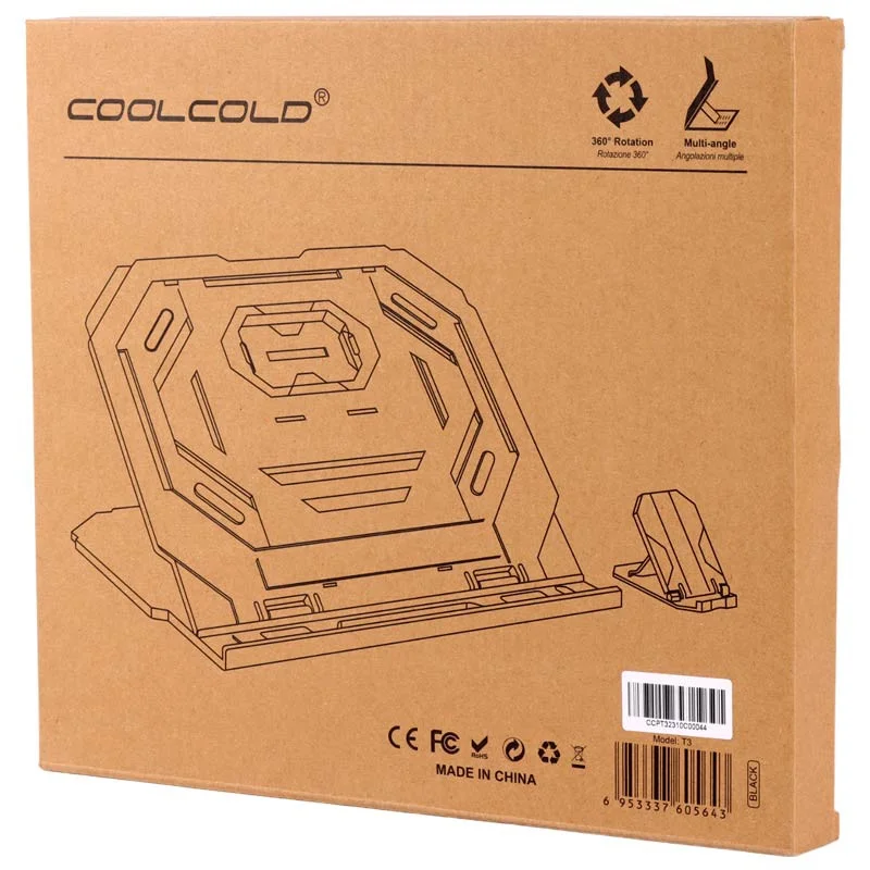 پایه نگهدارنده چرخشی لپ تاپ کول کلد مدل Coolcold T3