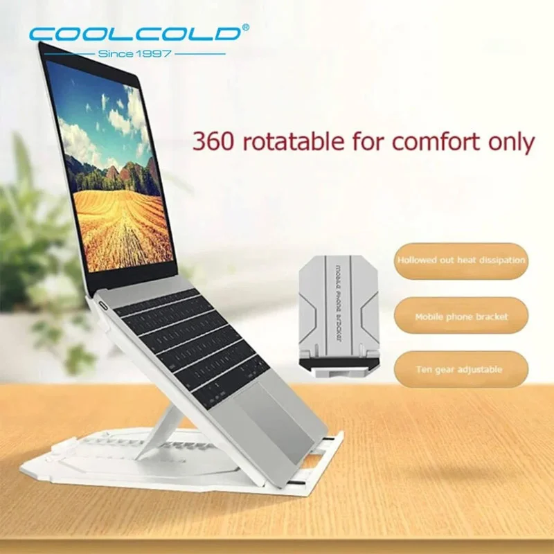 پایه نگهدارنده چرخشی لپ تاپ کول کلد مدل Coolcold T3