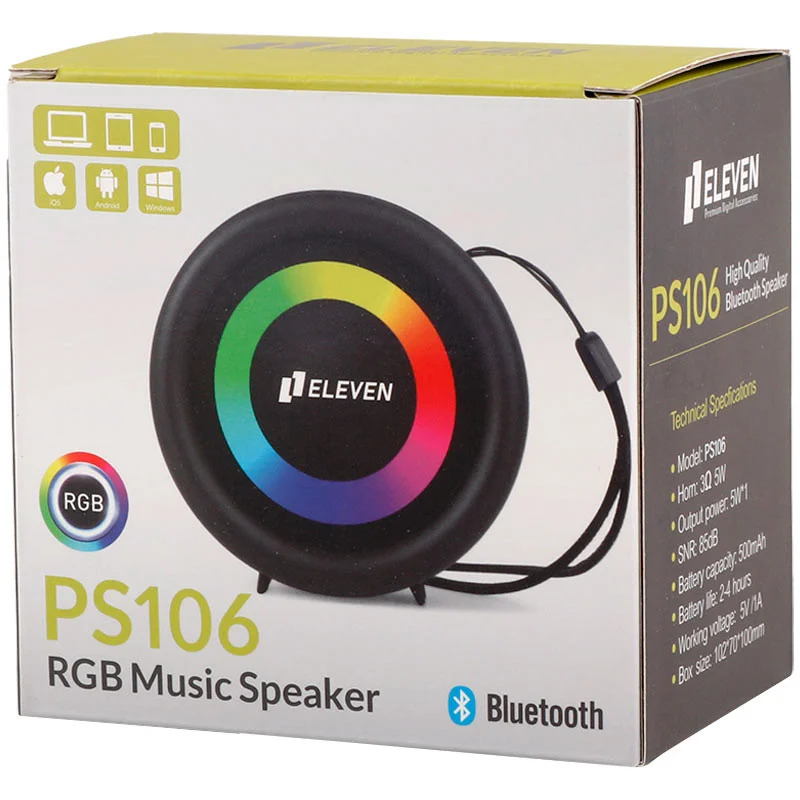 اسپیکر بلوتوثی ایلون مدل Eleven PS106
