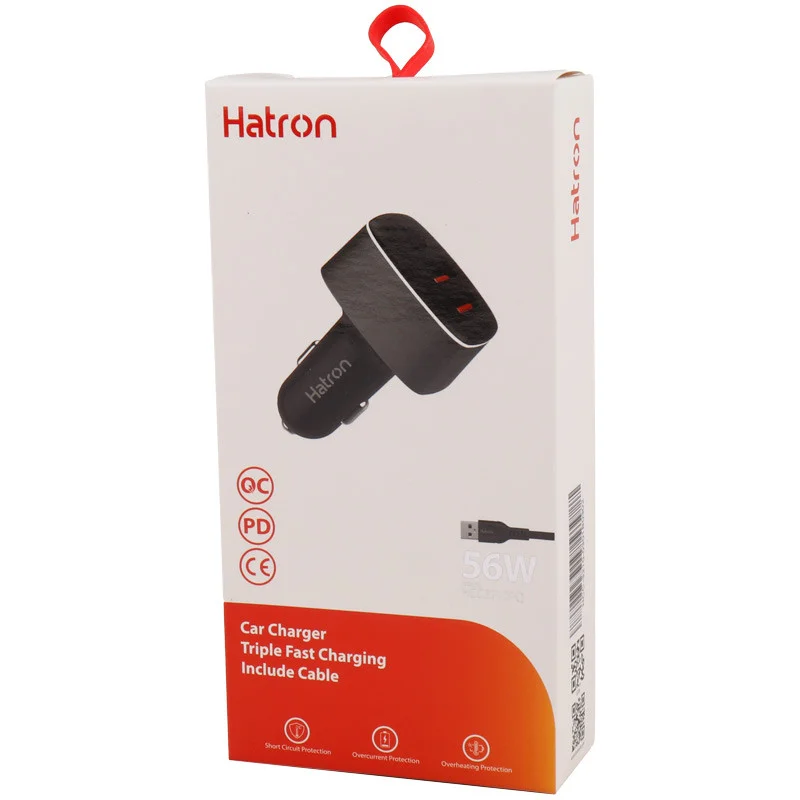 شارژر فندکی فست شارژ هترون مدل HCC3210PQ 20W