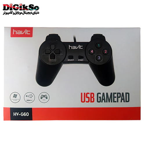 دسته بازی(گیم پد) تک ساده هویت مدل Havit HV-G60