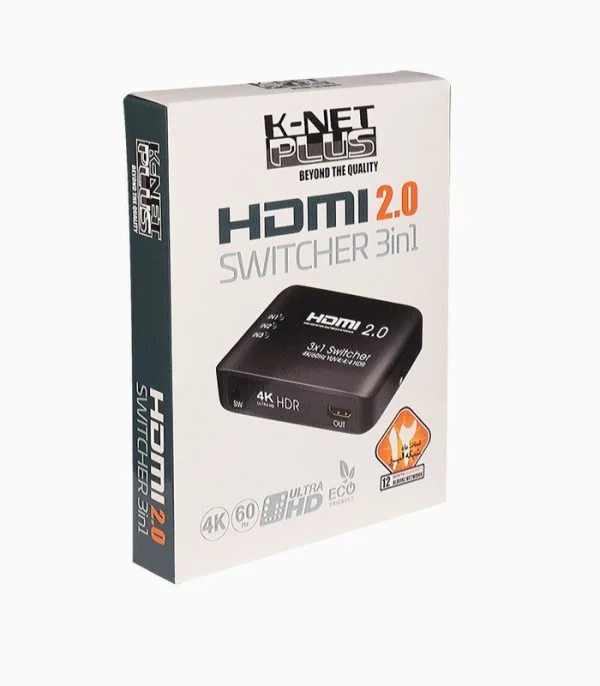 سوئیچ ۳ پورت HDMI کی نت پلاس مدل KP-SWHD2003
