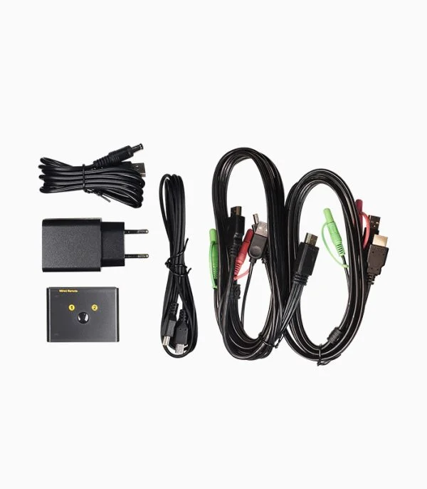 سوئیچ کی وی ام ۲ پورت HDMI کی نت پلاس مدل KP-SWKH402