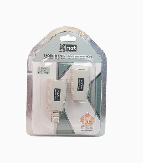 افزایش طول USB 2.0 با کابل شبکه کی نت مدل K-EXUSB045 تا ۴۵ متر