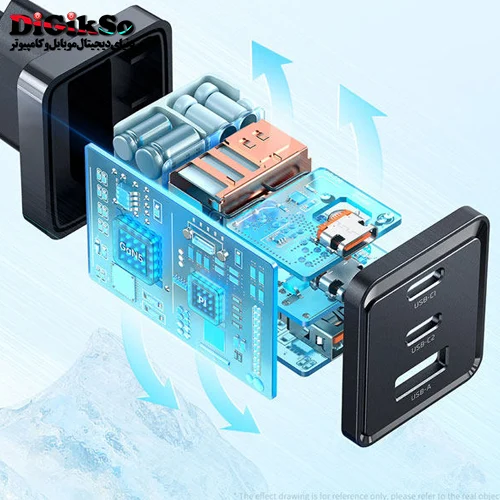 شارژر دیواری Qualcomm مک دودو مدل CH-1542 Gan5 PRO با کابل تایپ سی