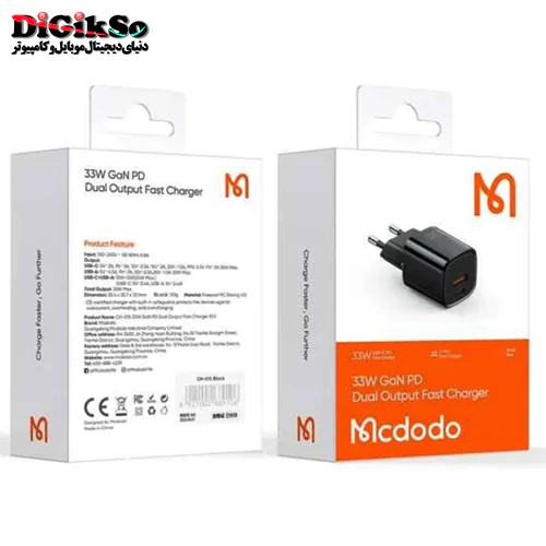 شارژر دیواری فست شارژ Qualcomm مک دودو مدل CH-0150