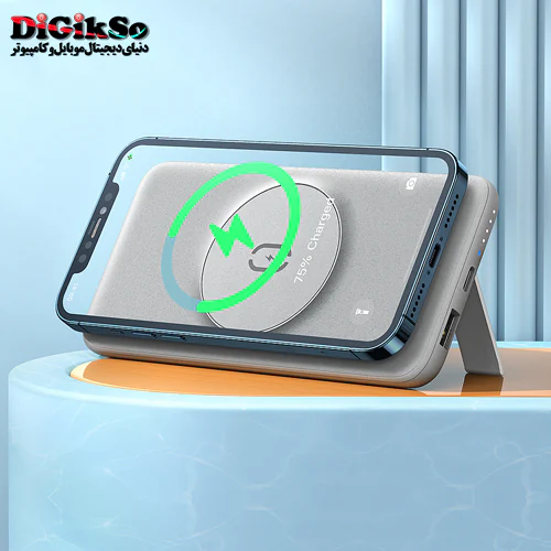 پاوربانک شارژ وایرلس مک دودو Mag Safe MC-8770 با ظرفیت 10000 میلی آمپر