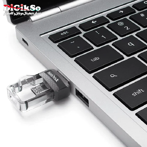 فلش OTG سن دیسک USB3.0 مدل Ultra Dual Drive M3 SDDD3 ظرفیت 32 گیگ