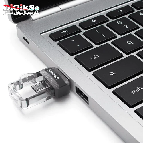 فلش OTG سن دیسک USB3.0 مدل Ultra Dual Drive M3 SDDD3 ظرفیت 64 گیگ
