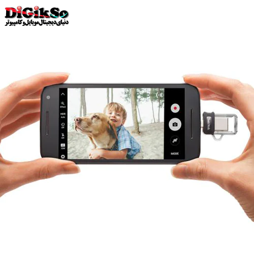 فلش OTG سن دیسک USB3.0 مدل Ultra Dual Drive M3 SDDD3 ظرفیت 64 گیگ