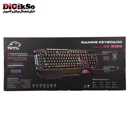 کیبورد گیمینگ تسکو مدل TSCO GK 8126