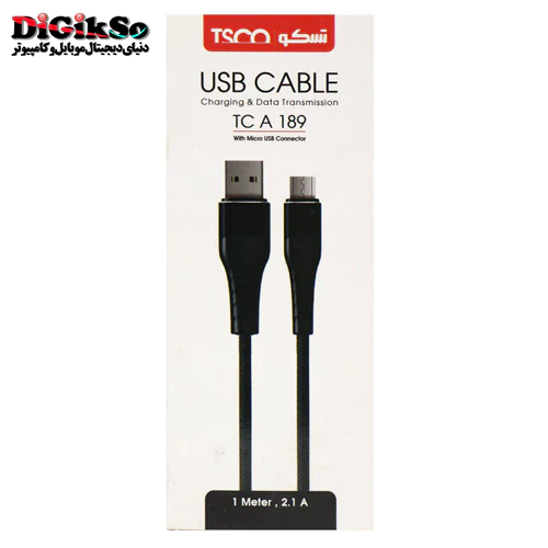 کابل MicroUSB به USB تسکو مدل TC A189 به طول 1 متر