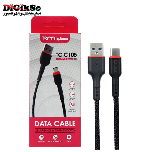 کابل تایپ سی به USB تسکو مدل TC C105 به طول 1 متر
