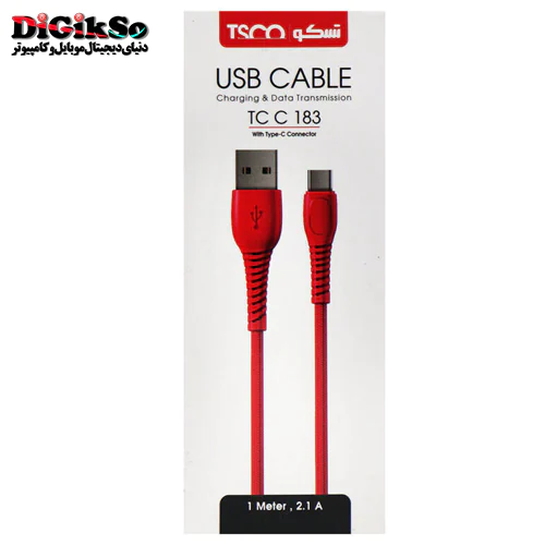 کابل Type-C به USB تسکو مدل TC C183 به طول 1 متر