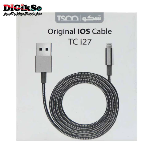 کابل شارژ لایتنینگ اورجینال تسکو مدل TSCO TC i27 به طول 1 متر
