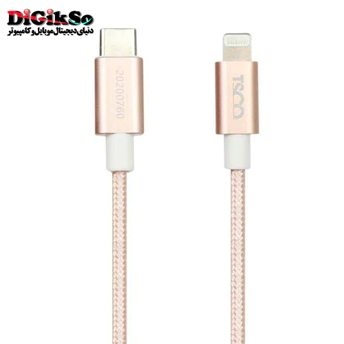 کابل شارژ تایپ سی به لایتنینگ تسکو مدل TC PD200 به طول 1.5 متر