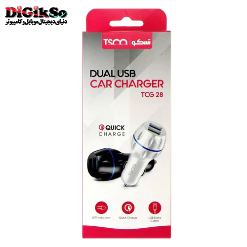 شارژر فندکی تسکو مدل TCG 28