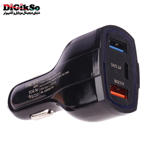 شارژر فندکی تسکو مدل TCG 36