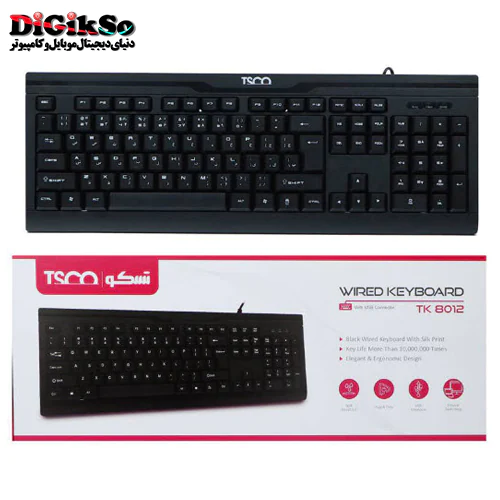 کیبورد تسکو مدل TSCO TK 8012