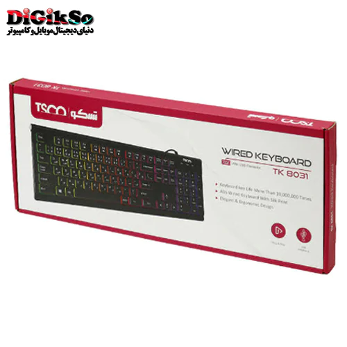 کیبورد تسکو مدل TSCO TK 8031