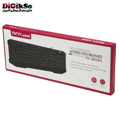 کیبورد تسکو مدل TSCO TK 8034