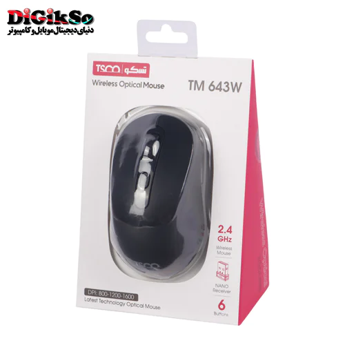 ماوس بی سیم تسکو مدل TM 643W