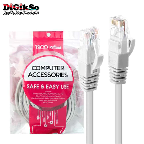 کابل شبکه Cat5 تسکو مدل TSCO TNC 5100 UTP به طول 10 متر