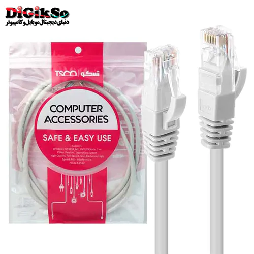 کابل شبکه Cat6 تسکو مدل TSCO TNC 605 FTP به طول 0.5 متر