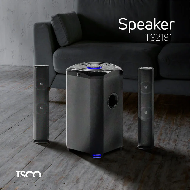 اسپیکر بلوتوثی فلش خور تسکو مدل TS 2181 + ریموت کنترل